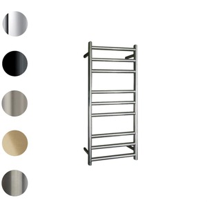 Tube 9 Bar Heated Towel Ladder | 900 x 500mm