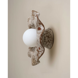 Lighting: Robert Gordon Pearl Wall Sconce Light | White Ochre