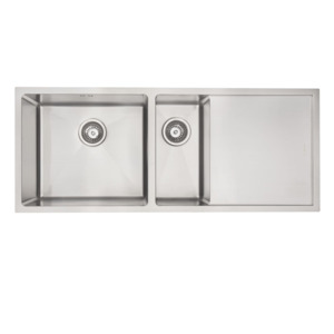 Mercer DV Sheffield Double Sink with Drainer | 450 + 200mm