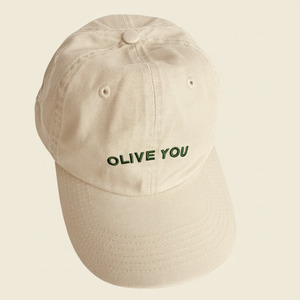 Cream 'Olive You' Cap