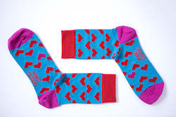 Man 1: Paris Red God Sock