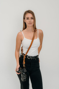 25mm light single camera harness - The Knot Leather