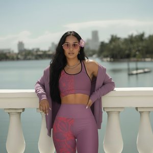 IslandRise High-Waisted Leggings - Winterberry Red - USA