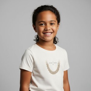 Kids Unisex Cotton Tee - Ula Fala Brown - USA
