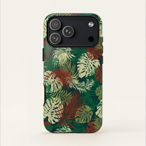 Phone Cases: iPhone Tough Phone Case - Tafatafa Greens - AU/NZ/USA
