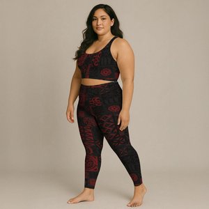 IslandFlex Mid-Rise Leggings - Elei Red - AU/NZ/USA