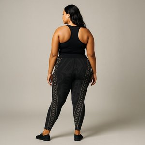 Bottoms: IslandPlus - 2XL to 6XL Leggings - Malu - AU/NZ/USA