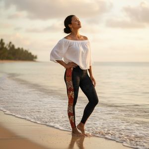 Island Flex: IslandFlex Mid-Rise Leggings - Sataoa Sunrise - AU/NZ/USA