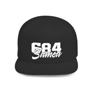 Flat Bill Snapback Hat - 684 Samoa - White Embroidery - AU/NZ/USA