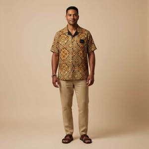 KoaTech™ - Hawaiian Button-Down Shirt - Earthline - AU/NZ/USA