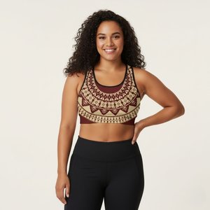 PasifikaOne Seamless Sports Bra - Fiji Red - AU/NZ/USA