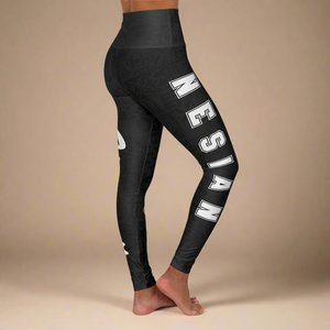 Miami Sublimation: PasifikaOne High-Waisted Leggings - Nesian Strength - USA