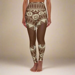 PasifikaOne High-Waisted Leggings - Fiji Brown - USA
