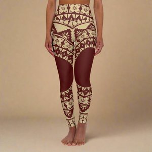 PasifikaOne High-Waisted Leggings - Fiji Red - USA
