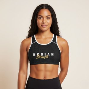Sports Bras: PasifikaOne Seamless Sports Bra - Nesian Strength - AU/NZ/USA