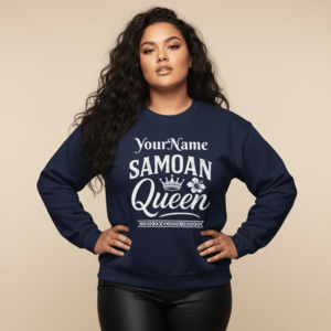 Unisex Heavy Sweatshirt - Samoan Queen - Personalized - USA