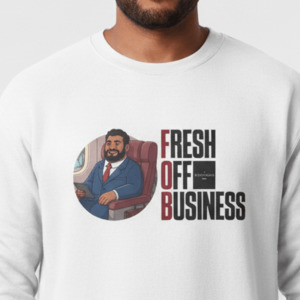 Apparel: Unisex Heavy Sweatshirt - Fresh Off Business - Personalized - USA