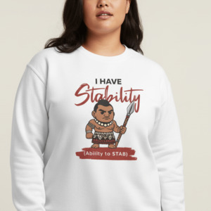 Apparel: Unisex Heavy Sweatshirt - Stability - Personalized - USA