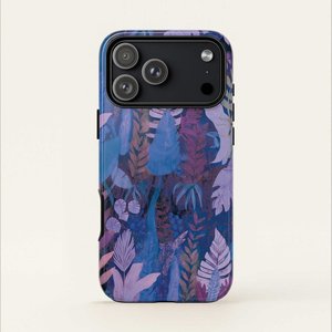 Non Usa: iPhone Tough Phone Case - Lavender Palms - AU/NZ/USA