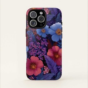 iPhone Tough Phone Case - Lavender Tropics - AU/NZ/USA