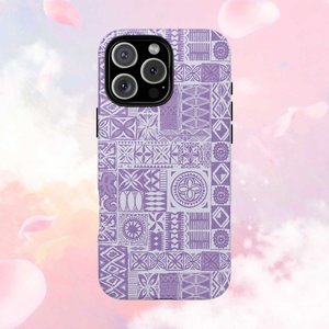Elei Collection: Tough Phone Case - Lavender Elei - AU/NZ/USA