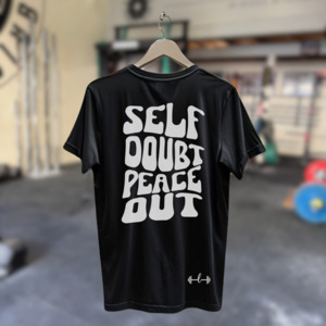 Products: Self Doubt Peace Out Lyft Athletica Powerlifting Activewear