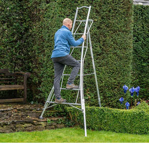 2023 Edition Platform Ladder - 3 Legs Adjustable 8ft / 2.4m