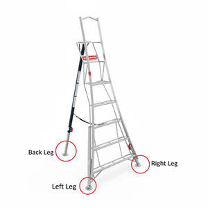 2025 Adjustable Tripod Ladder Back Leg 180.3