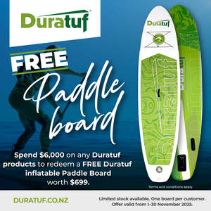 Duratuf Lifestyle OTAGO Workshop ROLLER+R/SLIDER - 6.0m x 3.6m (Colour Finish)