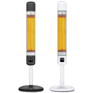 Heating And Flames: Luxeva Free-Standing Carbon Heater with remote