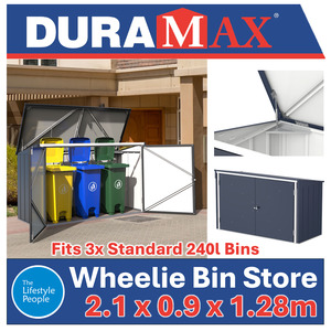 Best Sellers: DuraMax Outdoor Storage 3x Wheelie Bin Store Kitset