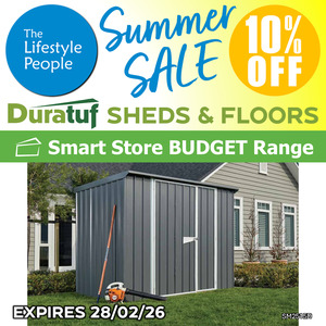 All Sheds Workshops: Duratuf SmartStore SM2515D - 2.5m x 1.5m (Colour Finish)