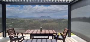 TLP Elite Motorised Outdoor Track Blinds with pelmet - 5m side