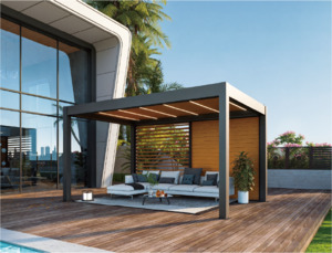 TLP Elite Motorised Horizontal Operable Blades Screen - 5m side