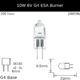 ESA 10w 6v G4 M/29 Burner - Osram Code 64225
