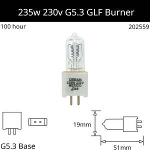GLF 230V 235W G5.3 - Osram Code 54460