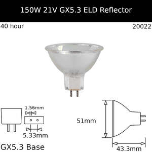 ELD 150W 21V GX5.3
