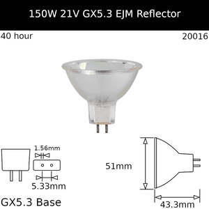 Reflector: EJM 150W 21V GX5.3 - Osram Code 54747