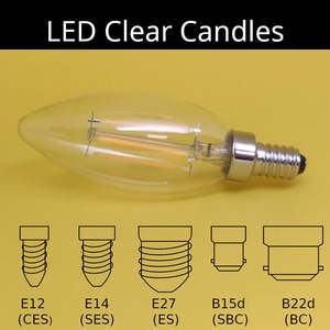 Led Bulbs 2: LED Clear Candles