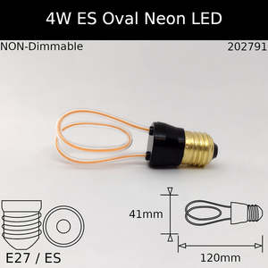 4W ES Oval Shape Neon Led
