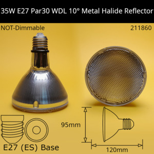 35W ES Par30 WDL 10° Reflector Metal Halide