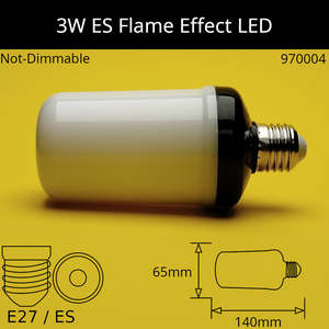 Led Flame Effect Bulbs: ES Led Flame Effect