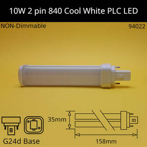 Led Plc: 10W G24d (2 Pin) Cool White 840 LED