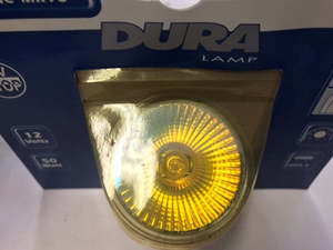 Halogen: Yellow 12v 50w Halogen Dichroic MR16