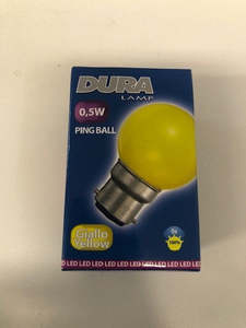 Hot Deals: Coloured BC LED 0.5w Ping Ball Yellow