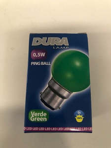 Hot Deals: Coloured BC LED 0.5w Ping Ball Green