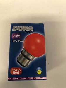 Hot Deals: Coloured BC LED 0.5w Ping Ball Red