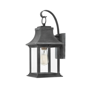 Wall Lights: Adair 2930DZ Lantern Aged Zinc The Lighting Centre NZ