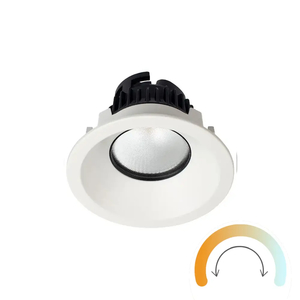 Tunable White LED Downlights: Zela Deep Fixed Prismatic Lens Tunable LED Downlight - Casambi The Lighting Centre NZ