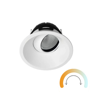 Tunable White LED Downlights: Zela Deep Tilt Clear Lens Tunable LED Downlight - Casambi The Lighting Centre NZ